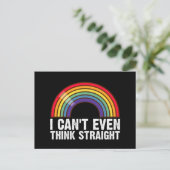 LGBTQプライドマンスは頭が真っ白になる ポストカード (スタンド正面)