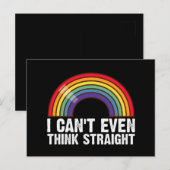 LGBTQプライドマンスは頭が真っ白になる ポストカード (正面/裏面)