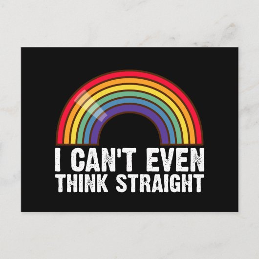 LGBTQプライドマンスは頭が真っ白になる ポストカード (正面)