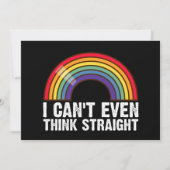 LGBTQプライドマンスは頭が真っ白になる 招待状 (正面)