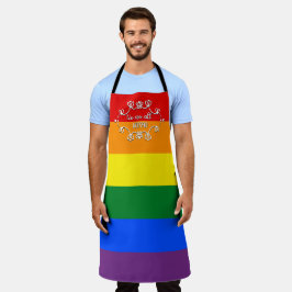 LGBTQプライドマンス 世界はひとつ エプロン