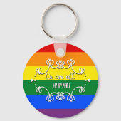 LGBTQプライドマンス 世界はひとつ キーホルダー (裏面)