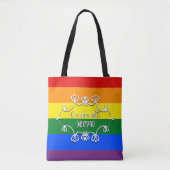 LGBTQプライドマンス 世界はひとつ トートバッグ (正面)