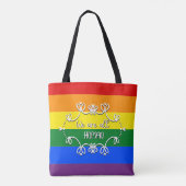 LGBTQプライドマンス 世界はひとつ トートバッグ (裏面)