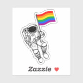LGBTQプライドムーンマン シール (シート)