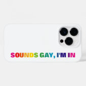 LGBTQプライドレインボーサウンドゲイ Case-Mate iPhoneケース (裏面 (横))