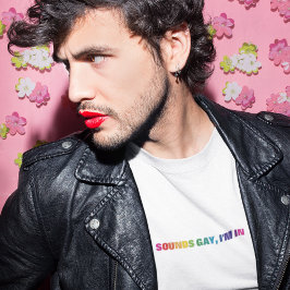 LGBTQプライドレインボーサウンドゲイ Tシャツ
