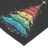 LGBTQプライドレインボーフラッグゲイクリスマスツリーギフト ショートテーブルランナー (コーナー)