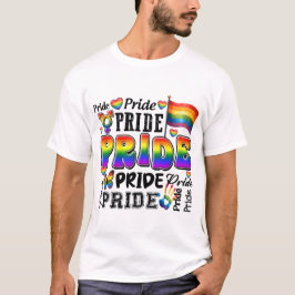 LGBTQプライドレインボーラブアンドサポート Tシャツ