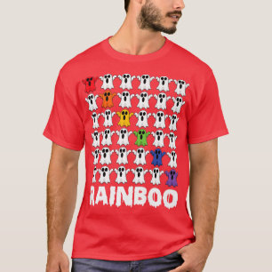 LGBTQプライド幽霊レインボーブー幽霊レインボーおもしろい Tシャツ