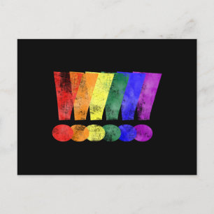 LGBTQプライド感嘆符 ポストカード