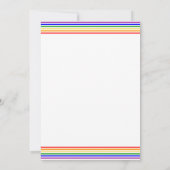 LGBTQプライド月間パーティー招待状 招待状 (裏面)