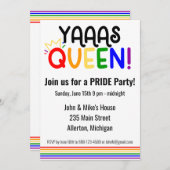 LGBTQプライド月間パーティー招待状 招待状 (正面/裏面)