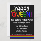 LGBTQプライド月間パーティー 招待状 (正面)