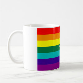 LGBTQプライド月間 オーダーメイド レインボーフラッグ コーヒーマグカップ