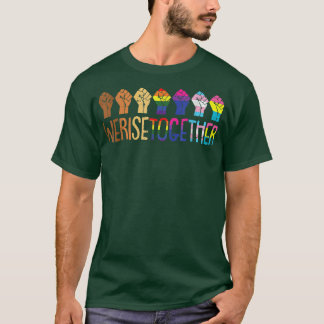LGBTQプライド社会正義Equali Tシャツ