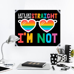 LGBTQプライド私が正しくない事を一つ得よう ポスター