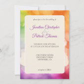 LGBTQプライド結婚の愛はラブレインボー 案内状 (正面)