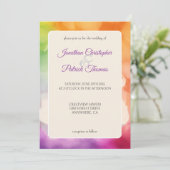 LGBTQプライド結婚の愛はラブレインボー 案内状 (スタンド正面)