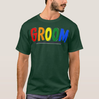 LGBTQプライド結婚の新郎 Tシャツ