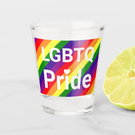 LGBTQプライド レインボーストライプ パーティートースト ショットグラス