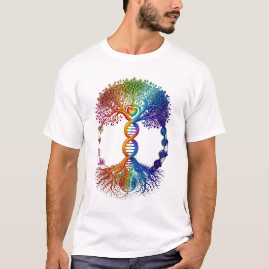LGBTQプライド レインボーTシャツ Tシャツ (正面)