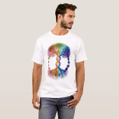 LGBTQプライド レインボーTシャツ Tシャツ (正面フル)