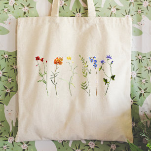 LGBTQプライド 野の花 レインボー トートバッグ