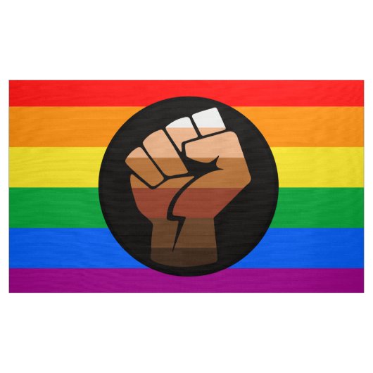 LGBTQプライド(POC拳プライド) ファブリック (ヤード)