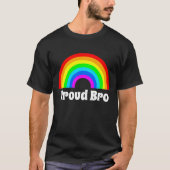 LGBTQプライド PROUD BRO BROTHER Tシャツ (正面)