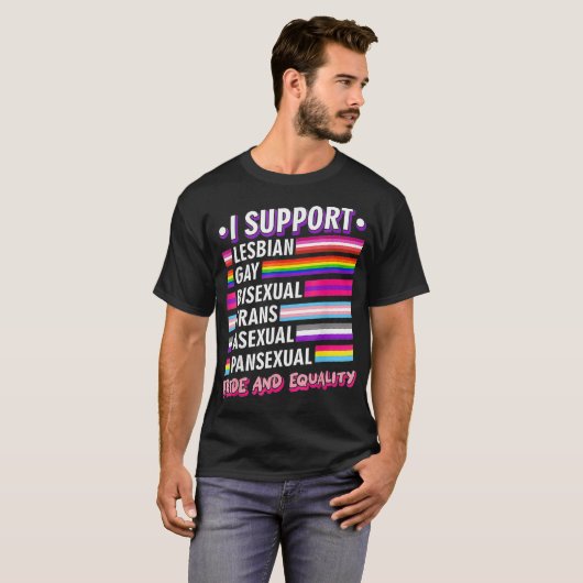 LGBTQプライド Tシャツ (正面フル)
