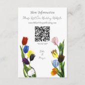 LGBTQプラスチューリップ花 エンクロージャーカード (裏面)