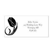 LGBTQプラスチューリップ花 セルフインキングスタンプ (デザイン)