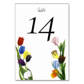 LGBTQプラスチューリップ花 テーブルナンバー (裏面)