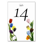 LGBTQプラスチューリップ花 テーブルナンバー (正面)