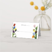 LGBTQプラスチューリップ花 プレイスカード (正面)