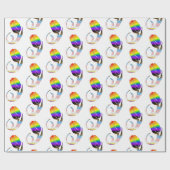 LGBTQプラスチューリップ花 ラッピングペーパー (フラット)