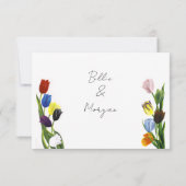 LGBTQプラスチューリップ花 出欠カード (裏面)