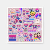 LGBTQペーパーナプキン スタンダードカクテルナプキン (正面)
