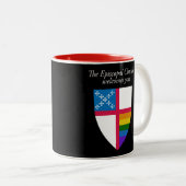 LGBTQマグカップ教会が歓迎 ツートーンマグカップ (正面右)