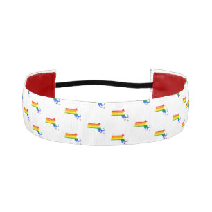 LGBTQマサチューセッツプライド アスレチックヘッドバンド