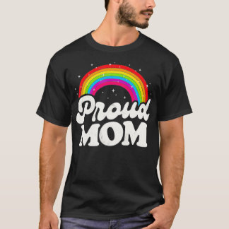 LGBTQママ誇りを持ったゲイプライドLGBT同盟国レインボーマザー Tシャツ
