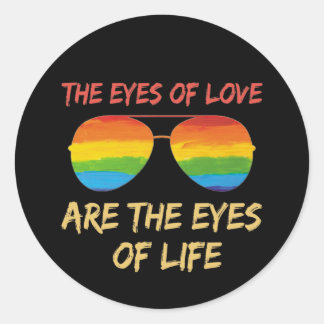 Lgbtqムーブメント国旗 ラウンドシール