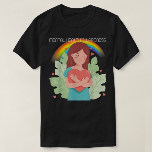 Lgbtqメンタルヘルス認識度3005 1340 tシャツ (デザイン正面)
