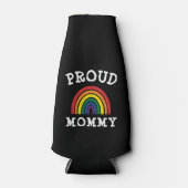 LGBTQモミ誇りを持ったーゲイプライドレインボーマザーズデイ ボトルクーラー (正面)