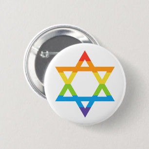 LGBTQユダヤ人イスラエルのスター・オブ・ダビデプライド月 缶バッジ