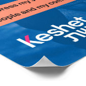 LGBTQユダヤ人ヒーローのポスター – Koach Baruch Frazier ポスター (角)