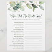 LGBTQユーカリブライダルシャワーゲーム チラシ (裏面)