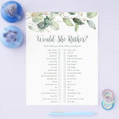 LGBTQユーカリブライダルシャワーゲーム チラシ (シングル)