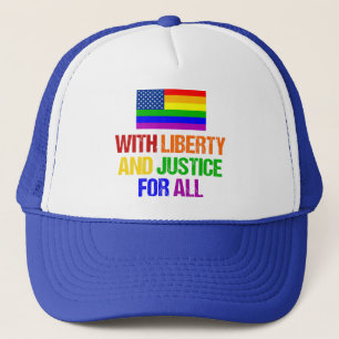 LGBTQライツ・レインボー・アメリカ国旗ゲイプライド キャップ